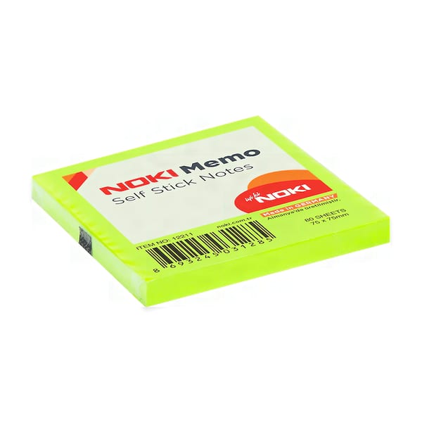Noki Yapışkan Notluk 76x76 Yeşil Memo 12211