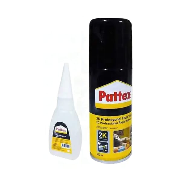 Pattex Hızlı Yapıştırıcı 2K iki bileşenli ambalaj görünümü, ürün görünümü
