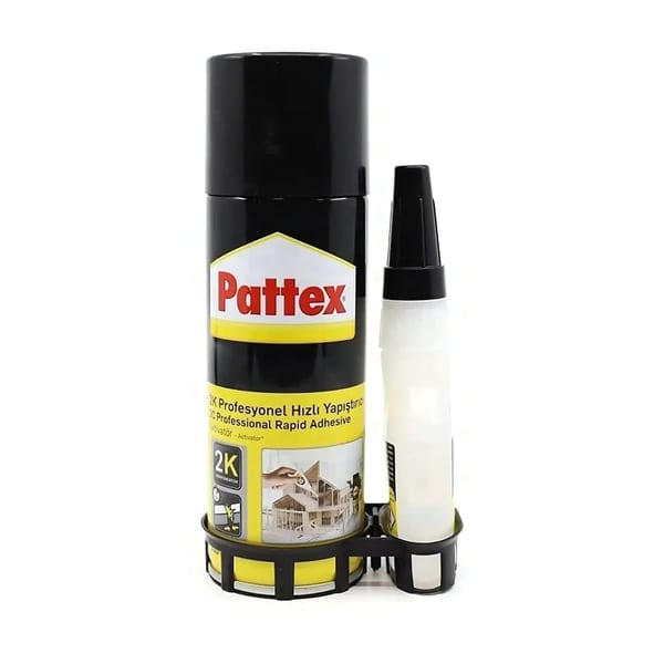 Pattex Hızlı Yapıştırıcı 2K set ambalajı ve bileşenleri görünümü