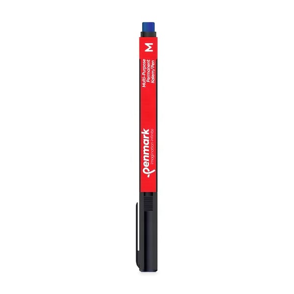 Penmark Asetat Kalemi Siyah Multi Purpose, Japon uçlu siyah asetat kalemi, ikinci model, önden