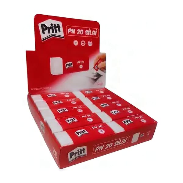 Pritt Silgi PN-20 küçük gövdeli standart silgi görünümü, ürün görünümü