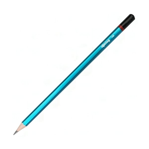 Rotring mercanlı kurşun kalemlerin toplu kutu tek kare içinde duruşu