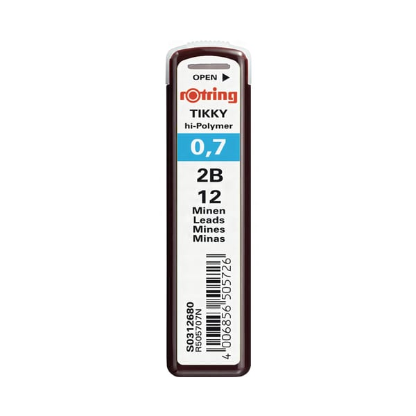 Rotring Min 0.7 Hi-Polymer yedek min tüpü görünümü, ürün görünümü