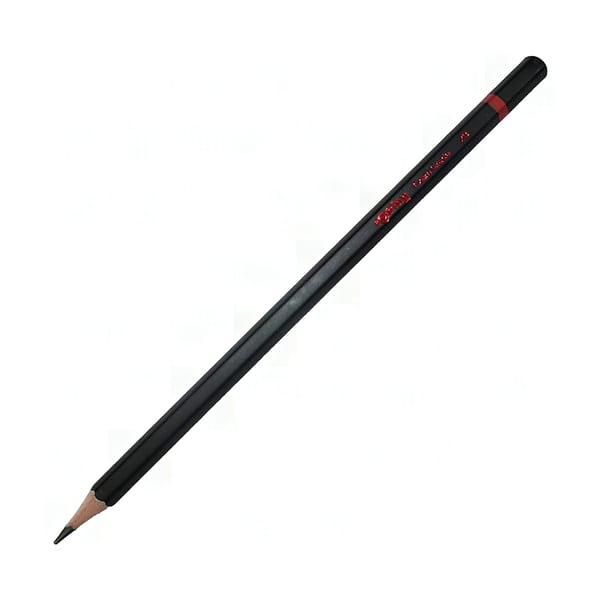 Rotring sınav kurşun kalemlerinin stand içindeki dik bütün hâlde duruşu