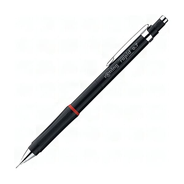 Rotring Versatil Kalem Rapid 0.7 mm siyah gövde ve uç görünümü