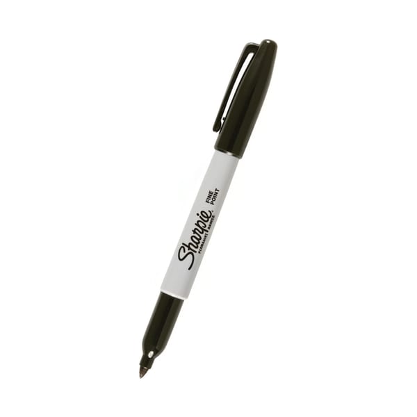 Sharpie permanent markör Fine uçlu siyah model görünümü, ürün görünümü