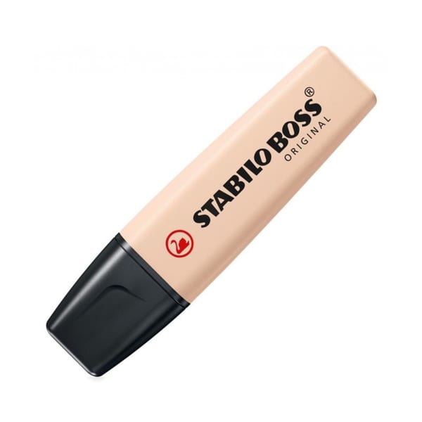 Stabilo Boss Naturecolors Bej, doğal tonlar serisinin bej fosforlu kalemi, kapaklı, önden