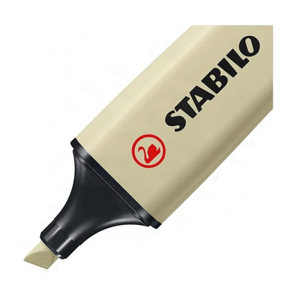 Stabilo Boss Naturecolors Çamur Yeşili, doğal tonlar serisinin koyu yeşil fosforlu kalemi, önden