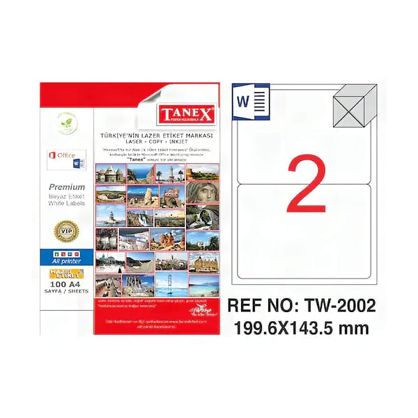 Tanex Lazer tanex geniş ebat lazer etiketin tabaka üzerindeki bütün hâlde duruşu