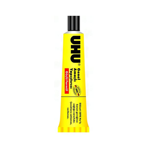 Uhu 90ml çok amaçlı yapıştırıcı büyük tüp görünümü, ürün görünümü