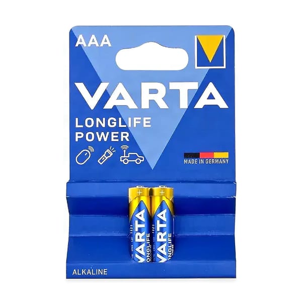 Varta Energy ikili ince kalem pilin blister yandan bakışla duruşu
