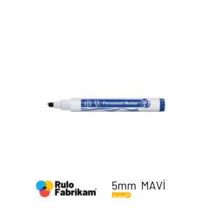 Bion Permanent Marker Kesik Uç Mavi