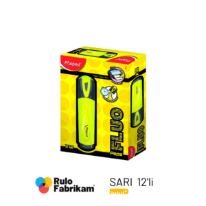 Maped Fosforlu Kalemler Mono Sarı 12'Li
